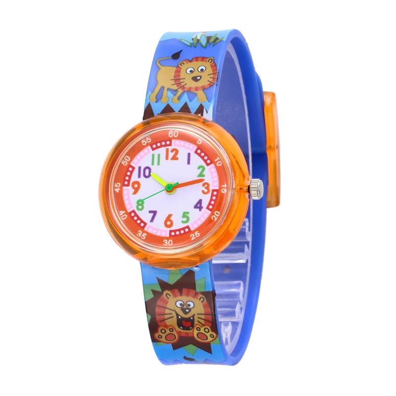 Kids Watches Girls Cartoon Pattern Unicorn Animal Boys Watch Silicone Strap Wristwatches 2021 Cute Watches