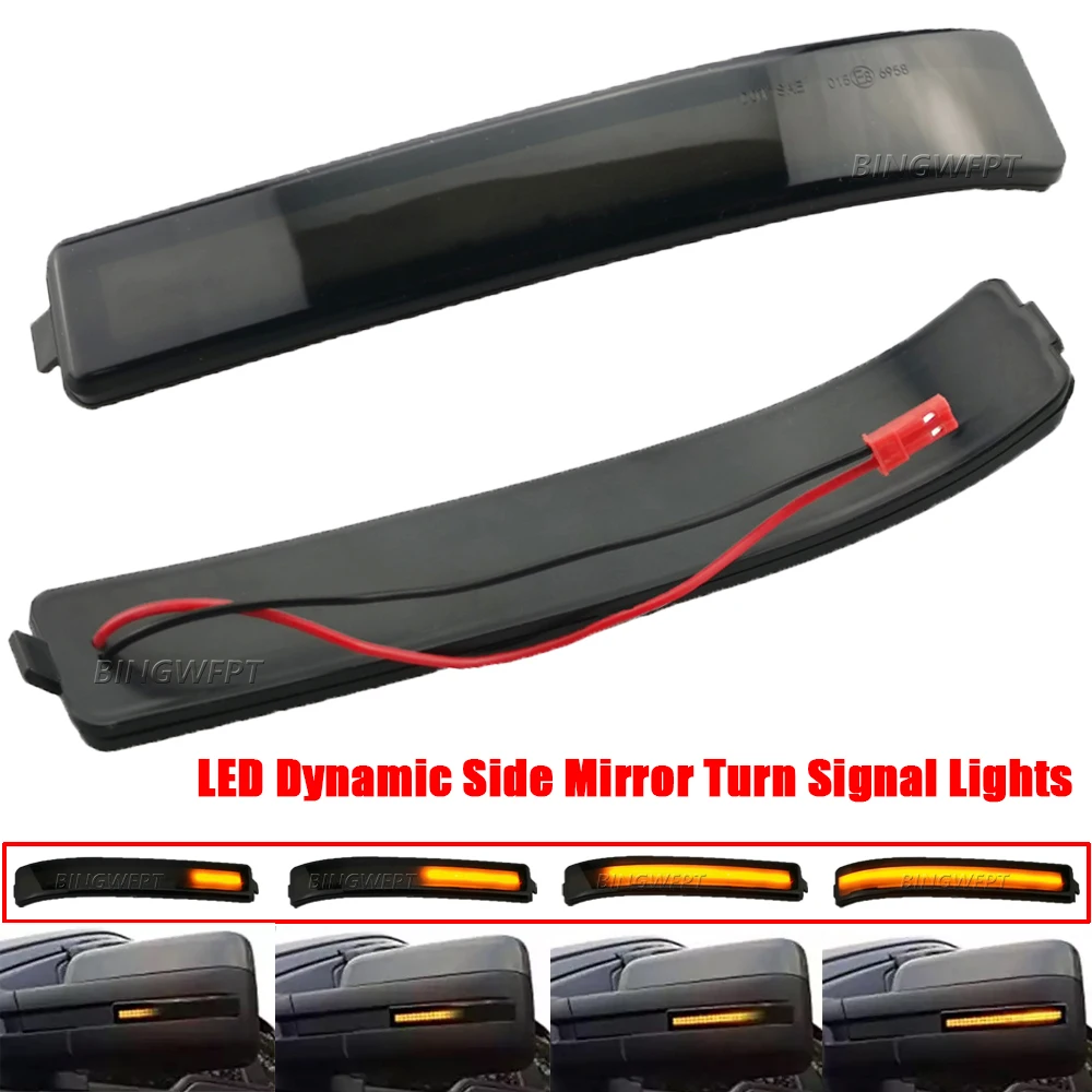 LED Dynamic Flasher Turn Signal Light Rear Mirror Indicator For Ford F-150 F150 04-14 Raptor Expedition For Lincoln Mark LT