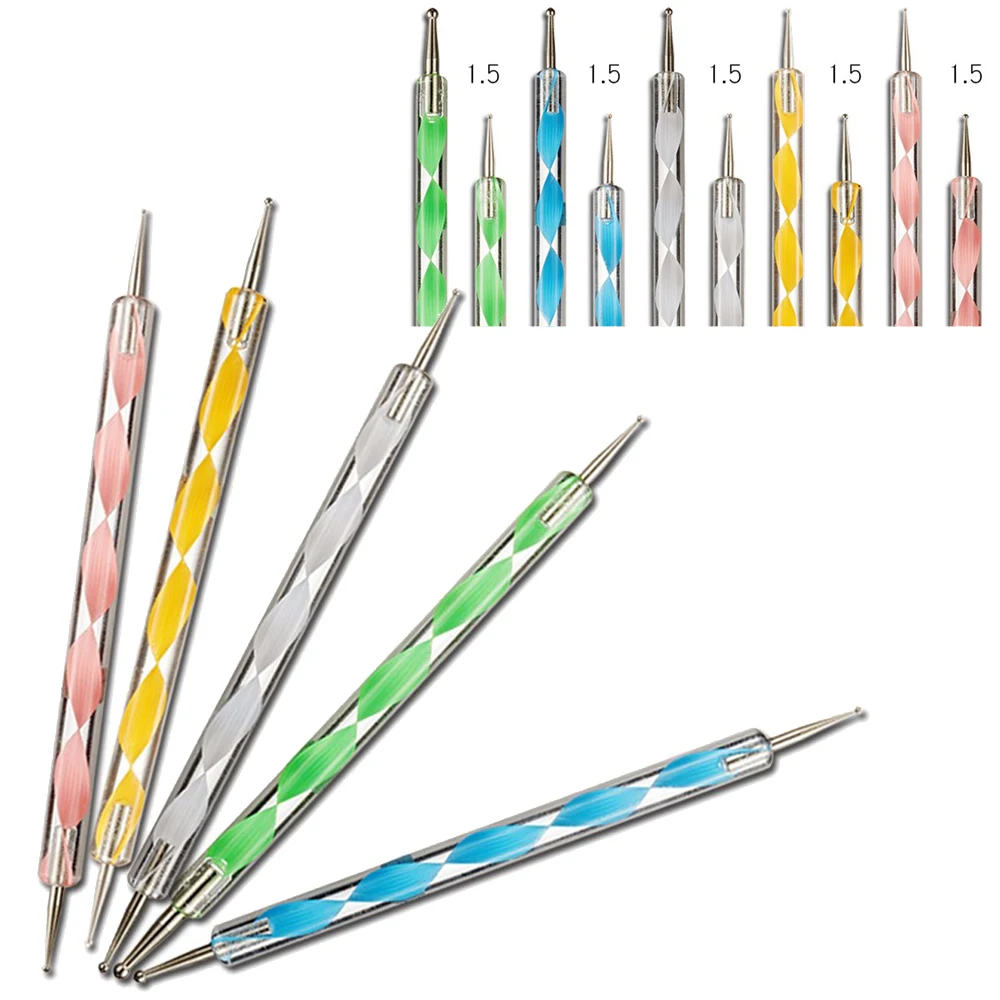 

5 PCS Set Dotting Pen Pencil Self-adhesive Rhinestones Gems Pens Drilling Picking Picker for Nail Art Decor Nail Art Dotting DFE