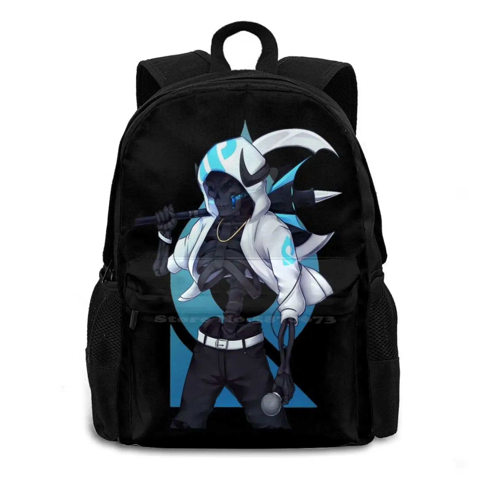 Brawlhalla Fan Art School Bag Big Capacity Backpack Laptop Brawlhalla Combo Warrior Death Weapons Ps Fightinggame Hotboxes