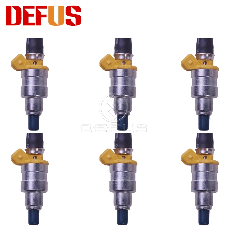 DEFUS 6pcs Fuel Injector OEM 0280150034 For Mercedes-Benz SL Coupe (C107)/S-CLASS (W116) EV1 High Impedance Nozzle New