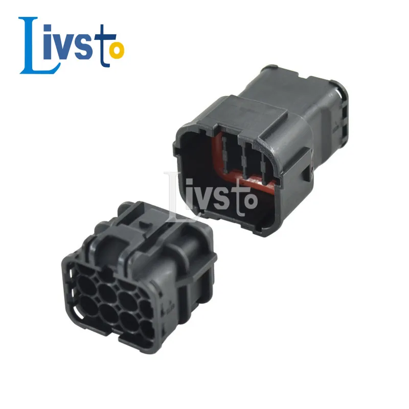 5/20 Set 12 Pin Way Black Waterproof Male Female Auto Connector KET SWP Series MG610346-5 MG640348