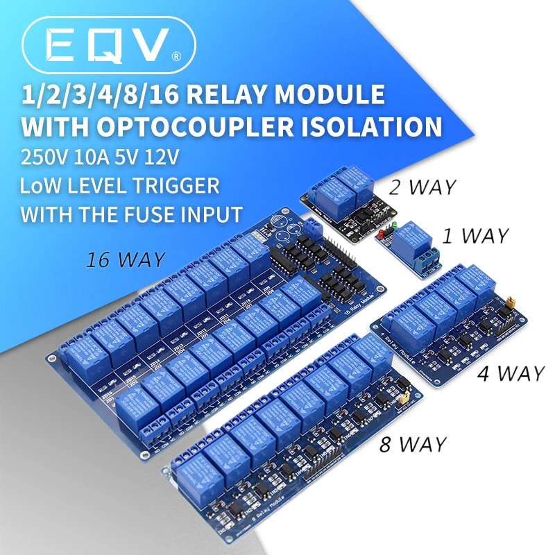 5V 12V 1 2 4 6 8-kanałowy moduł przekaźnika z transoptorem. Wyjście przekaźnikowe 1 2 4 6 8-kierunkowy moduł przekaźnika dla arduino W magazynie
