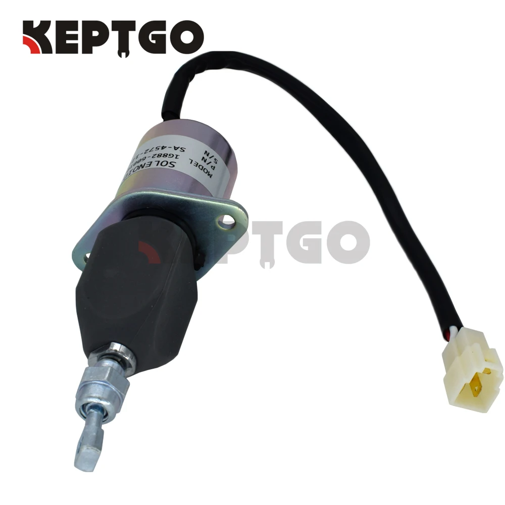 

Stop Solenoid 12V 1G882-60010 for Kubota Generator Set SQ1120 SQ1140 SQ1150 SA-4572-12-T SA-4572-12