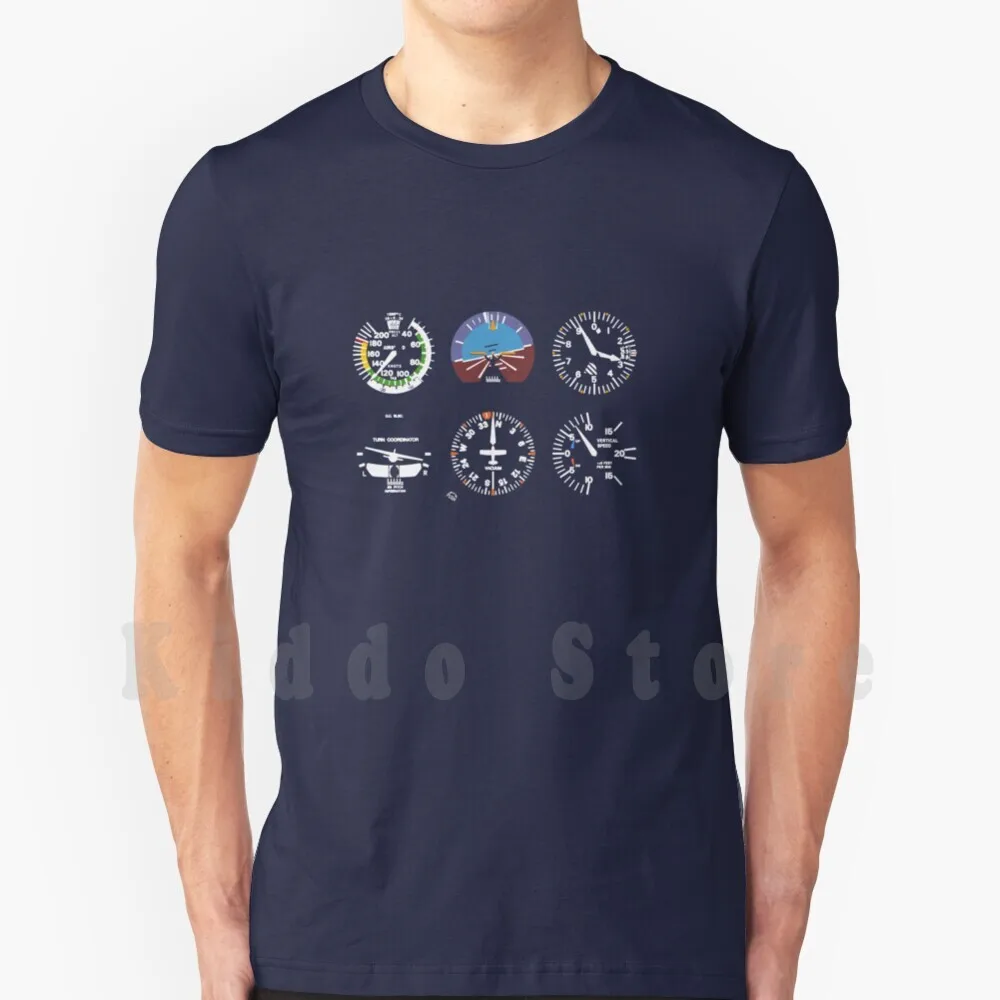 Cockpit Six Dials Flight Simulator Pilot T Shirt Cotton Men DIY Print Cool Tee Cockpit Six Dials Flight Simulator Pilot Flight