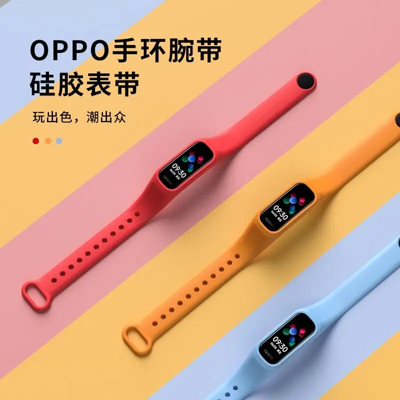 9 Colors Silicone Strap for OPPO Band Replacement Bracelet Sport Band Soft Waterproof Wristband for OPPO Band Accessories