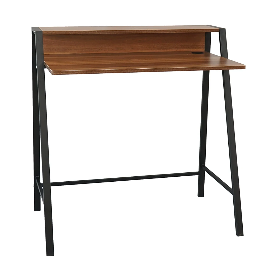 Modern Simple Design Two Tiers Computer Desk ComputerTable Office Table Coffee  (84 x 45 x 85)cm (L x W x H)