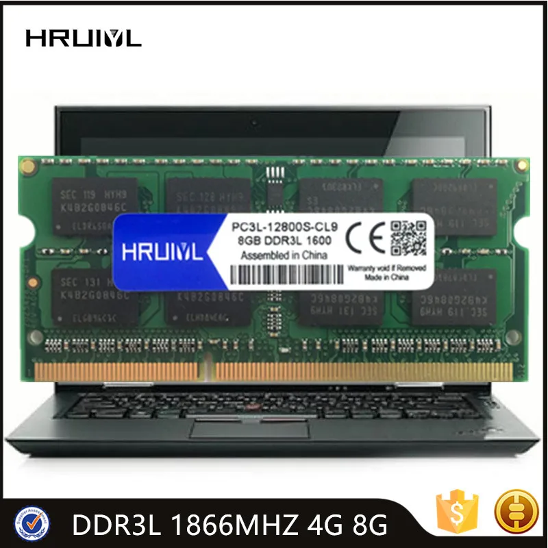 HRUIYL Notebook Memory DDR3L 1866MHZ 4GB 8G 1.35V 204Pin Sdram High Performance Notebook Motherboard New Original Chips