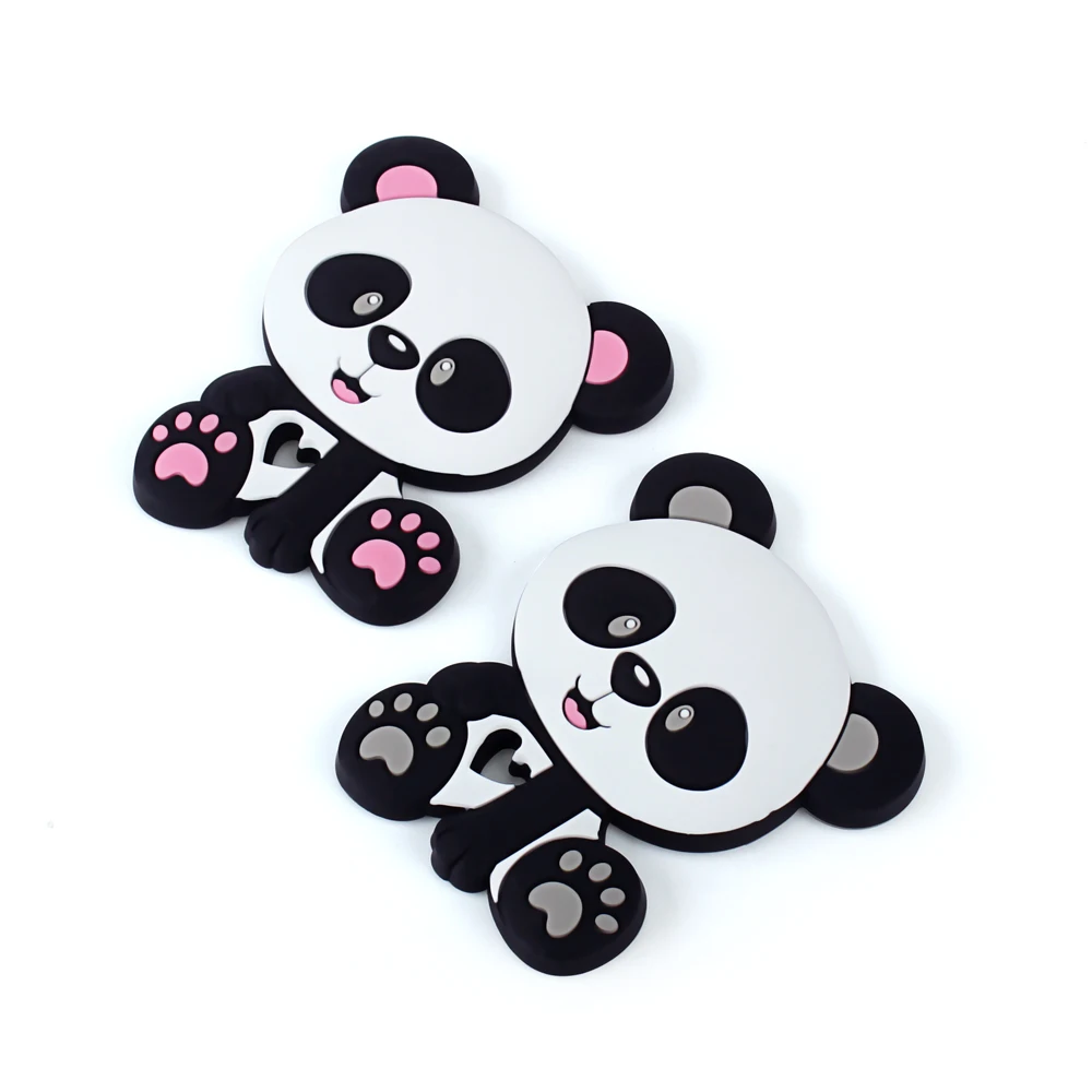 

Keep&Grow 1pc Baby Teether Silicone Panda Food Grade Teether Nursing Teething Necklace Accessories Silicone Animal Teether