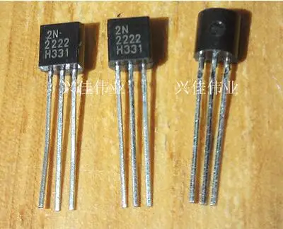 شحن مجاني 100 قطعة 2N2222 2222 TO92 0.6A/30V