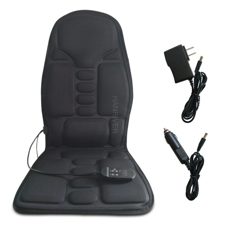 Practical Multifunctional Car Chair Body Massage Heat Mat Seat Cover Cushion Neck Pain Lumbar Support Pad Back Massager