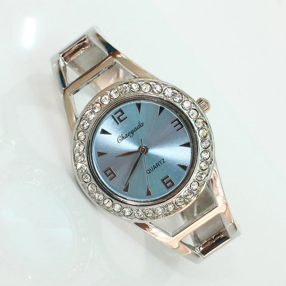 Bling Kristall Uhr Frauen Uhr Mode Frauen & #39s Armband Uhr Stahl Dame Quarz Armbanduhr Armbanduhr Relogio feminino D4