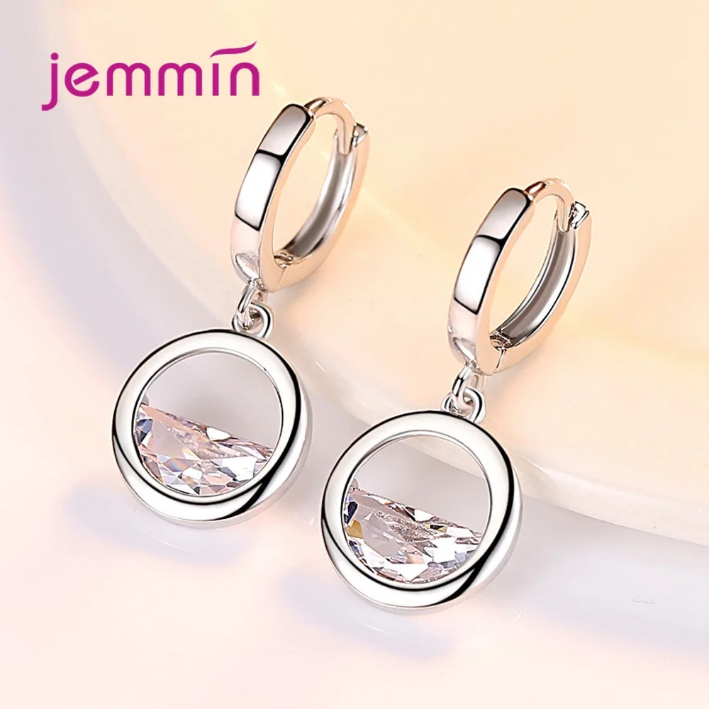 Drop Earrings For Lovers Engagement Anniversary Decoration Fashion Jewelry 925 Sterling Silver  Austrian Crystal