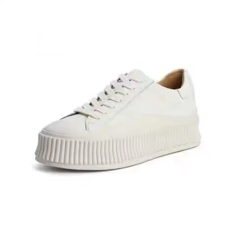 41 42 Big Size White Shoes Women Genuine Leather Platform Sneakers Comfortable 2021 Autumn New Female Fashion Stateboard Sneaker