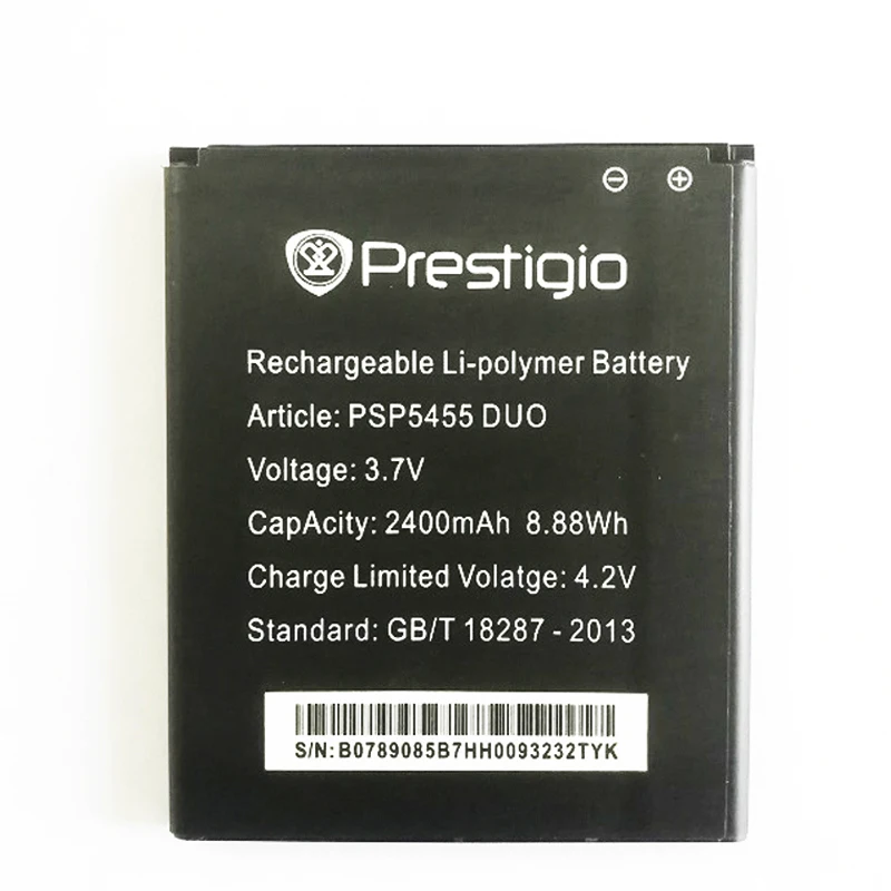 جديد 2400mAh استبدال PSP5455DUO بطارية ل Prestigio PSP5455 الثنائي بطاريات الهاتف الخليوي المحمول