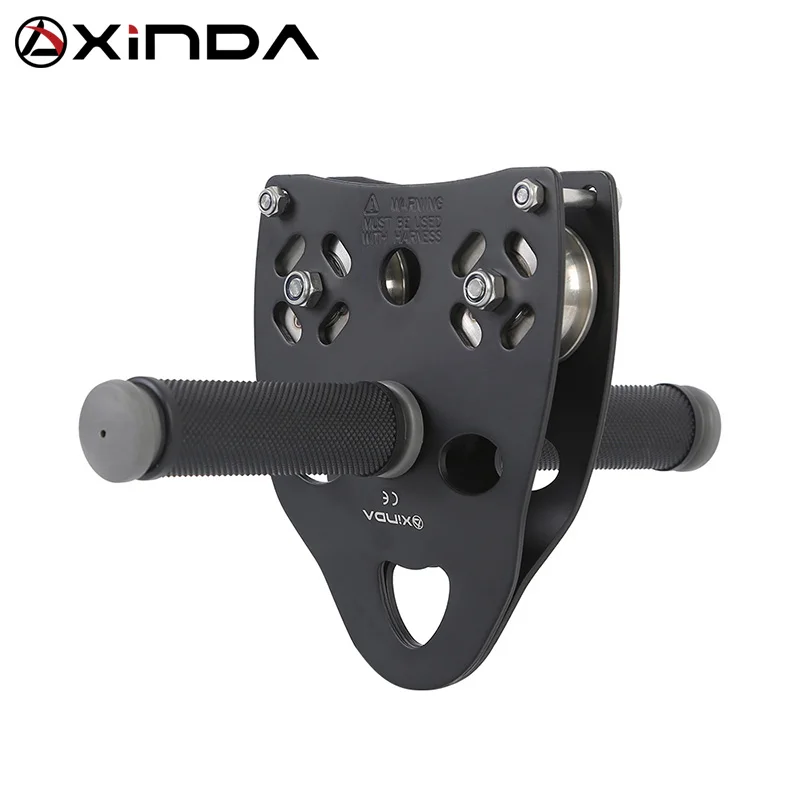 XINDA Professional Handle Pulley Roller Gear Outdoor rock climbing Tyrolean Traverse Crossing Weight Carriage Device Equipment