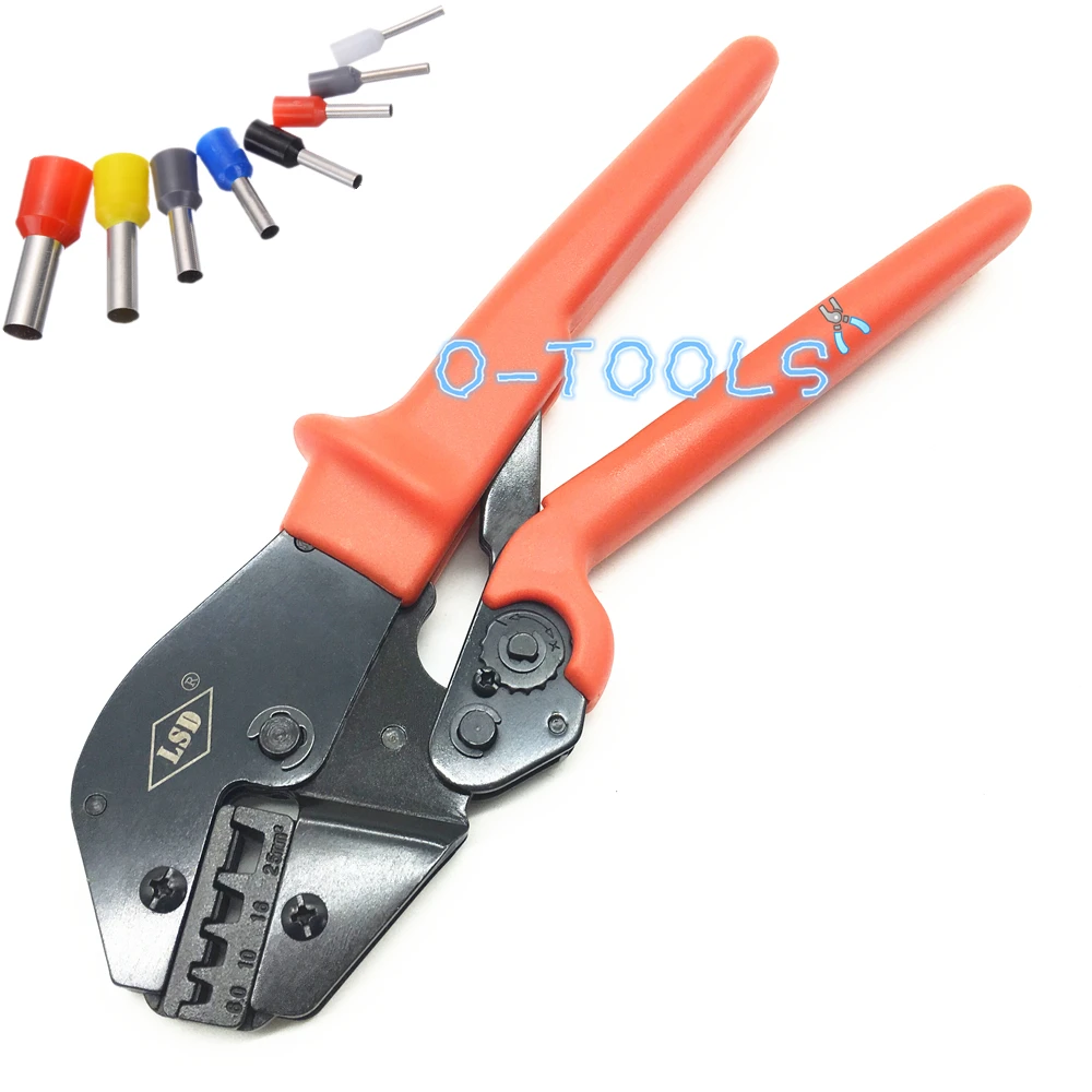 Hand cable crimping pliers for bootlace ferrules 6-25mm2 wire end sleeve crimping tool AP-0625WF multi tools crimper