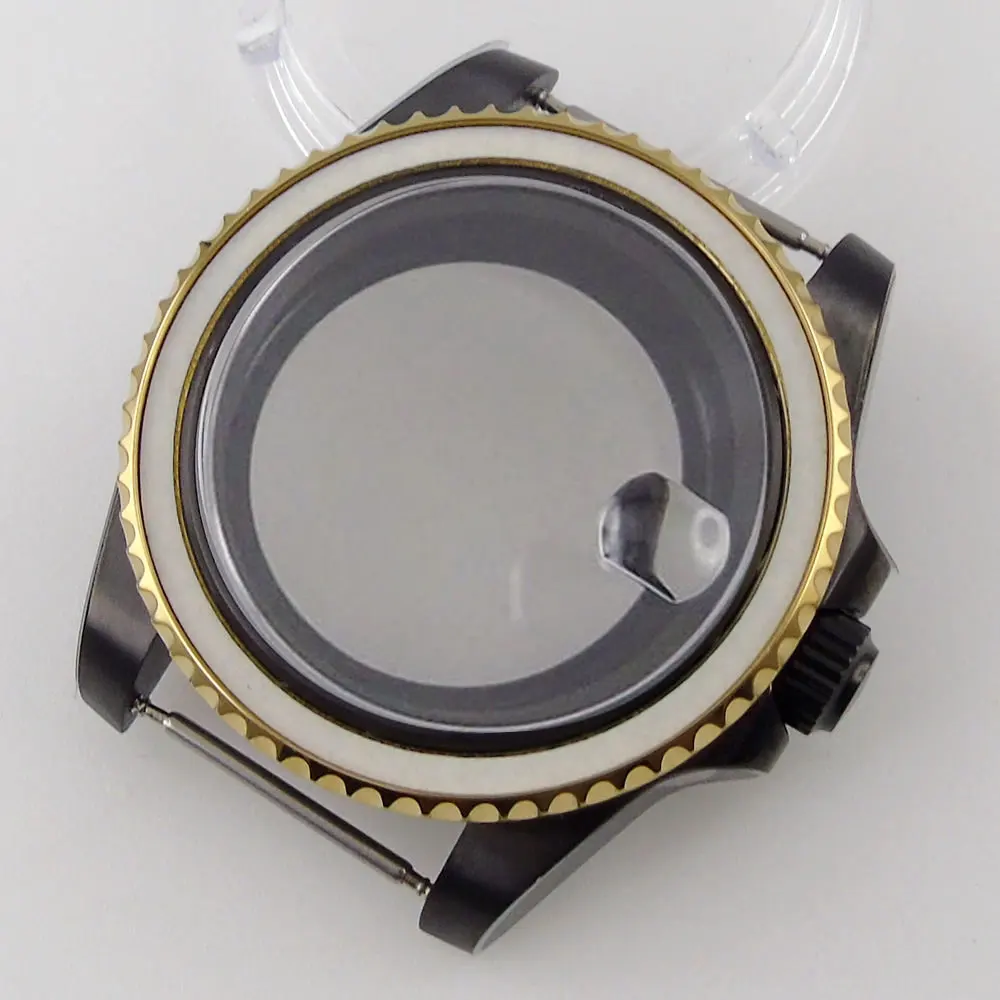 

40mm Sapphire Glass PVD Coated Watch Case Fit NH35A NH36A MIYOTA 8215 821A 8205 MOVEMENT