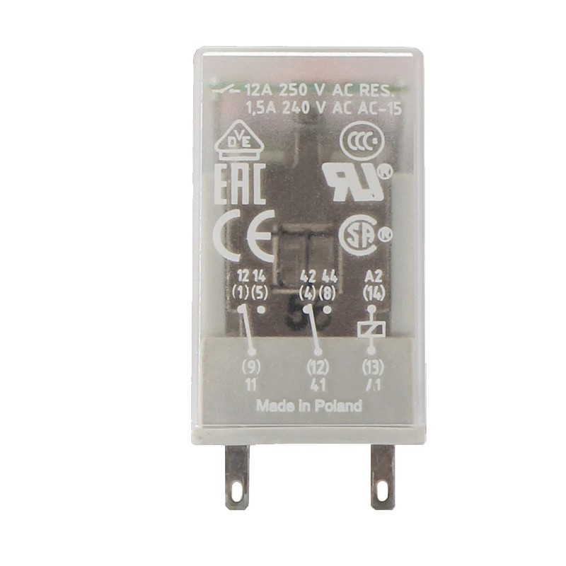 ABB High power small intermediate relay electromagnetic relay CR-M024DC2L 3L 4L DC24V AC110V AC230V 8 11 14feet  Lighting Up