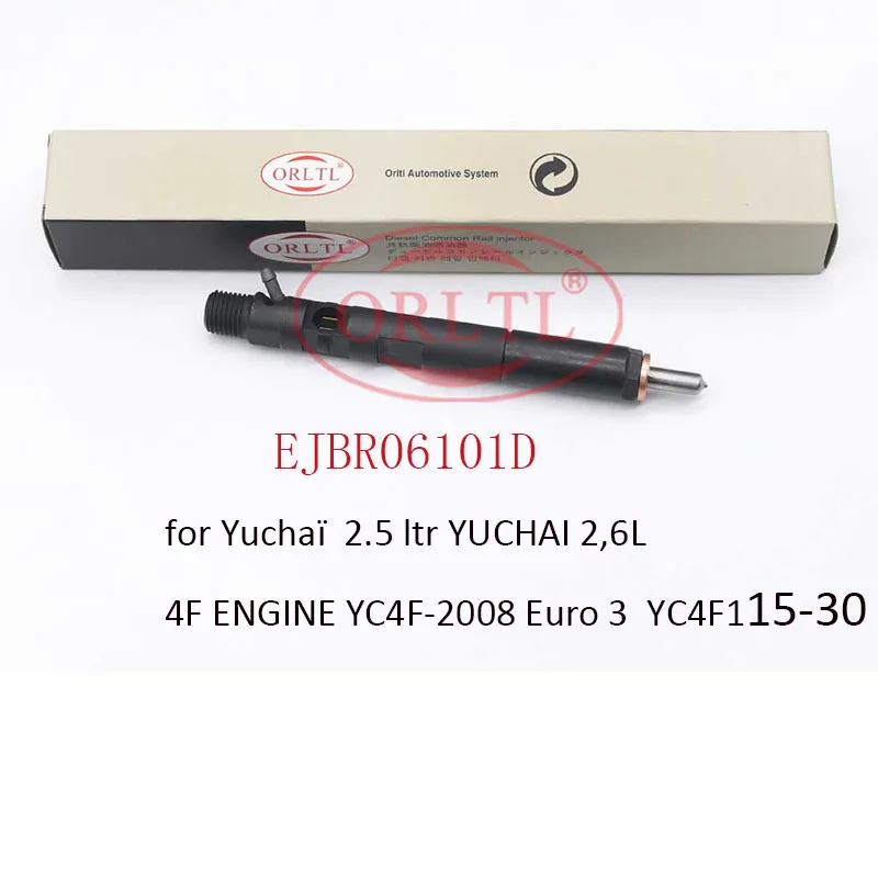 

4 pieces EJBR06101D,Diesel Common Rail Fuel Injector 6101D For Yuchaï 2.5 ltr YUCHAI 2,6L 4F ENGINE YC4F-2008 Eur3，YC4F115-30