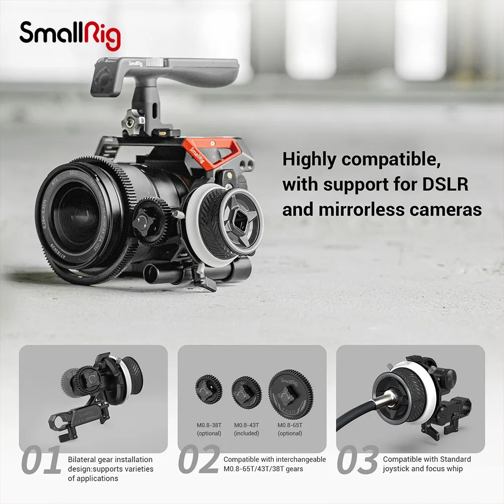 SmallRig Mini Matte Box And Mini Follow Focus Professional Set Mini Kit Include For Mirrorless DSLR Cameras Top Flag 3196+3010