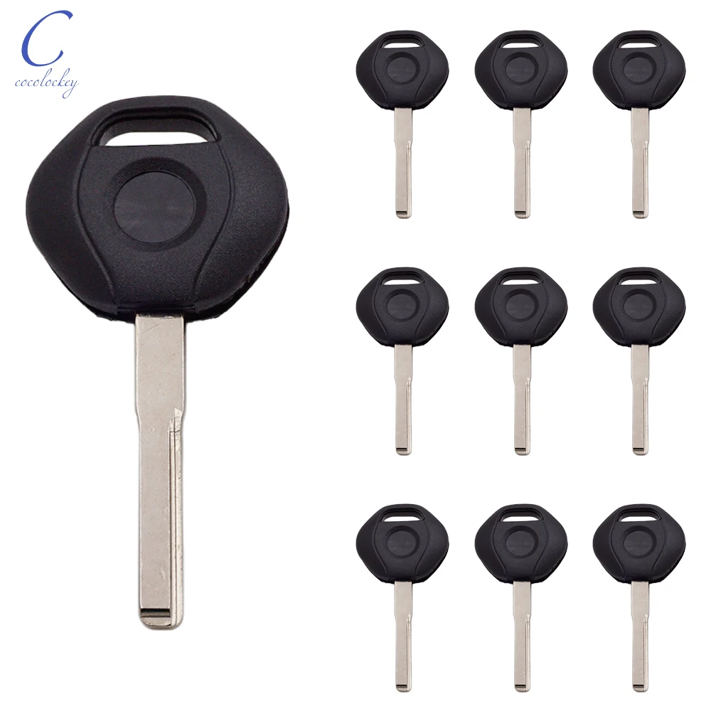 

Cocolockey Car Transponder Key Shell No Chip Fit FOR Mercedes Benz Chip Keys Blank HU64 2 Track Uncut Blade 10pcs/lot