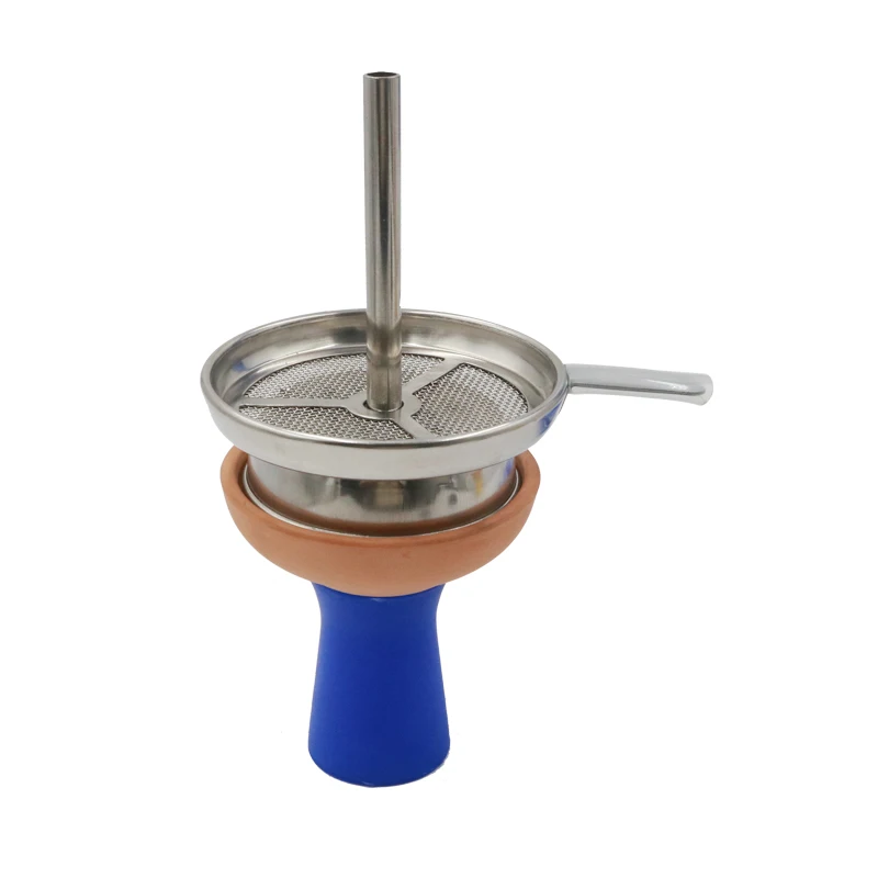 SY New Ceramic Bowl One Hole Phunnel Shisha Chicha Silicone Tobacco Bowl Silicine & Ceramic Bowl Hookah Accessories