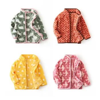 Jumping Meters New Arrival Dinosaurs Zipper Boys Girls Jackets Coats Fahion Pockets Children's Outwear Fleece Coats Kids Clothes 3