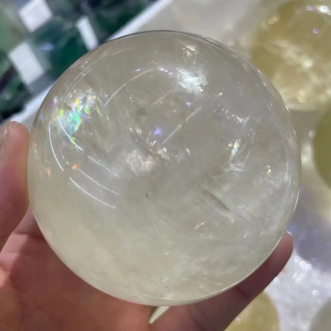 40-90mm Natural crystal SPAR crystal water Balloon energy healing 1