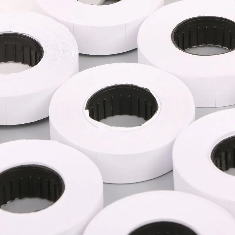 10 Rolls Price Label Paper Refill Tag Mark Sticker Double Row For MX-6600 Labeller Gun