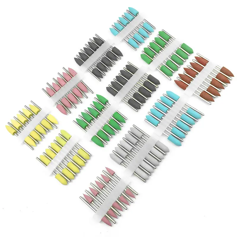 

120PCS Dental Silicone Rubber Dental Burs Polishing Dental Lab Diamond Burs Dental Lab Tools