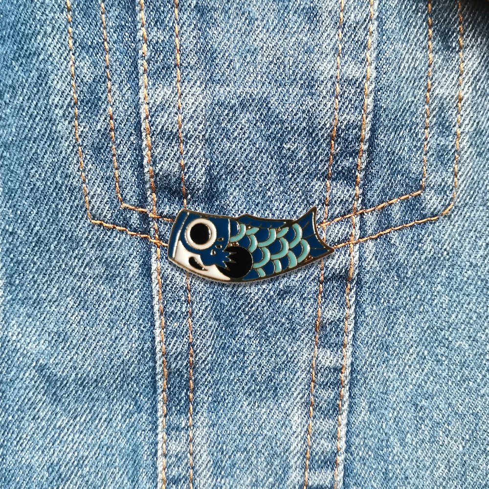 10PCS/Set Wish Pin For Women Vintage Animal Brooches Cute Koi Fish Enamel Pin Hat Coat Accessories Scarf Buckle Jewelry Gifts