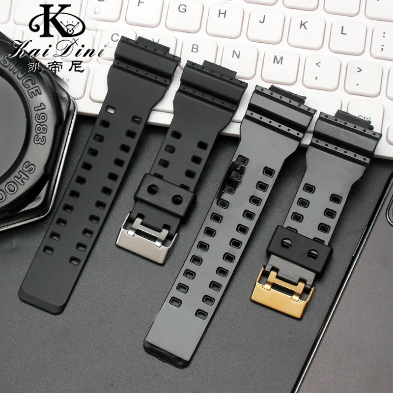 16mm Silicone Watchband For Casio G-Shock GA-110 GA-100 GA-120 GA-900 Camouflage Rubber Waterproof Men Watch Strap Bracelet