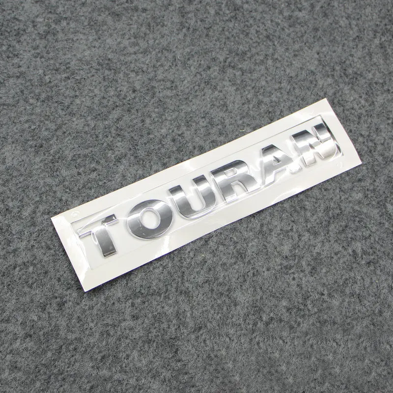 Apply to Touran  Trunk label Touran alphabet Post mark silver