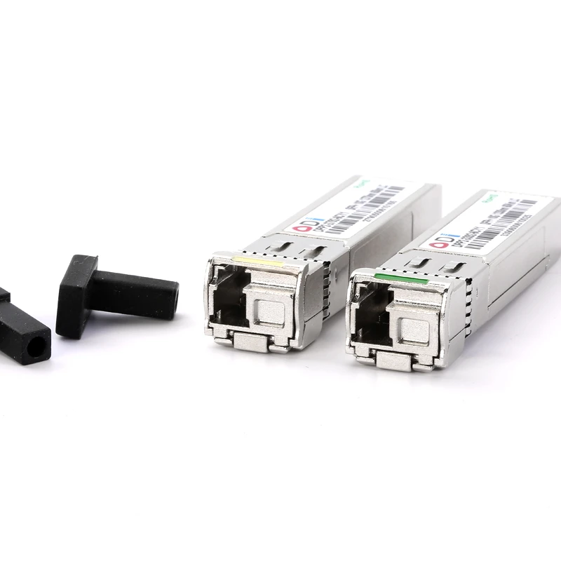 Módulo óptico sfp para interruptor, 10g, lc 20/40/60km, nm/nm, fibra única, sfp, transmissor, graduação industrial,-40-85 celsius