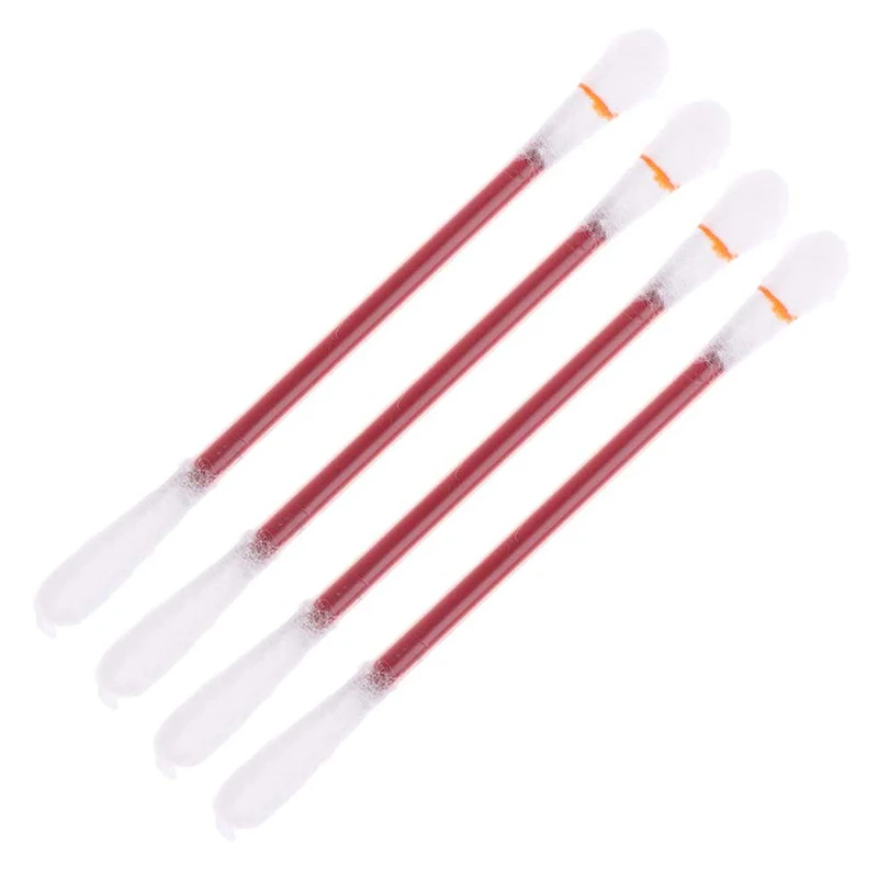 10Pcs Disposable Medical Iodine Cotton Stick Swab Home Disinfection Emergency Double Head Buds Tips Nose Ears Cleaning