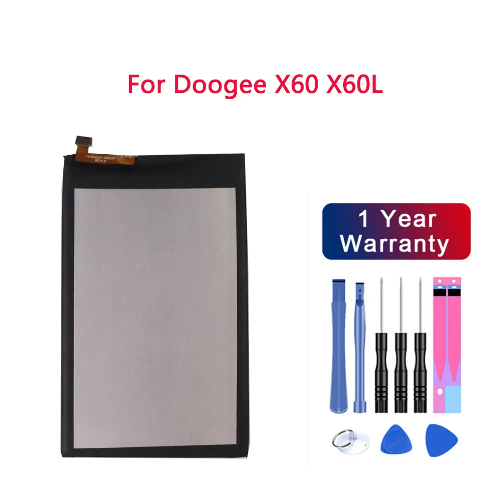 

Высокое качество оригинал Для Doogee X60 X60L батарея замена 3300mAh части батареи Для Doogee X60 X60L батареи + Бесплатные инструменты