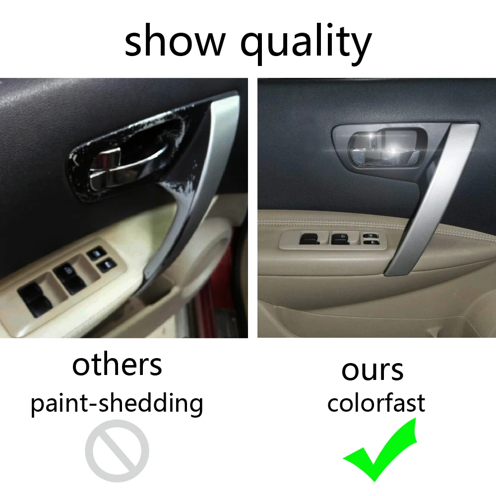 Car Interior Door Handles Interior Parts Silver Color For Nissan Qashqai j10 2007 2008 2009 2010 2011 12 13 14 2015 Accessories