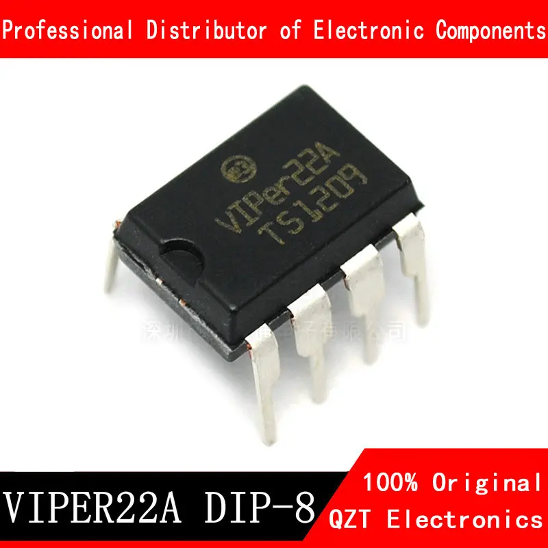 

10pcs/lot VIPer22A DIP8 VIPer22 DIP new original In Stock