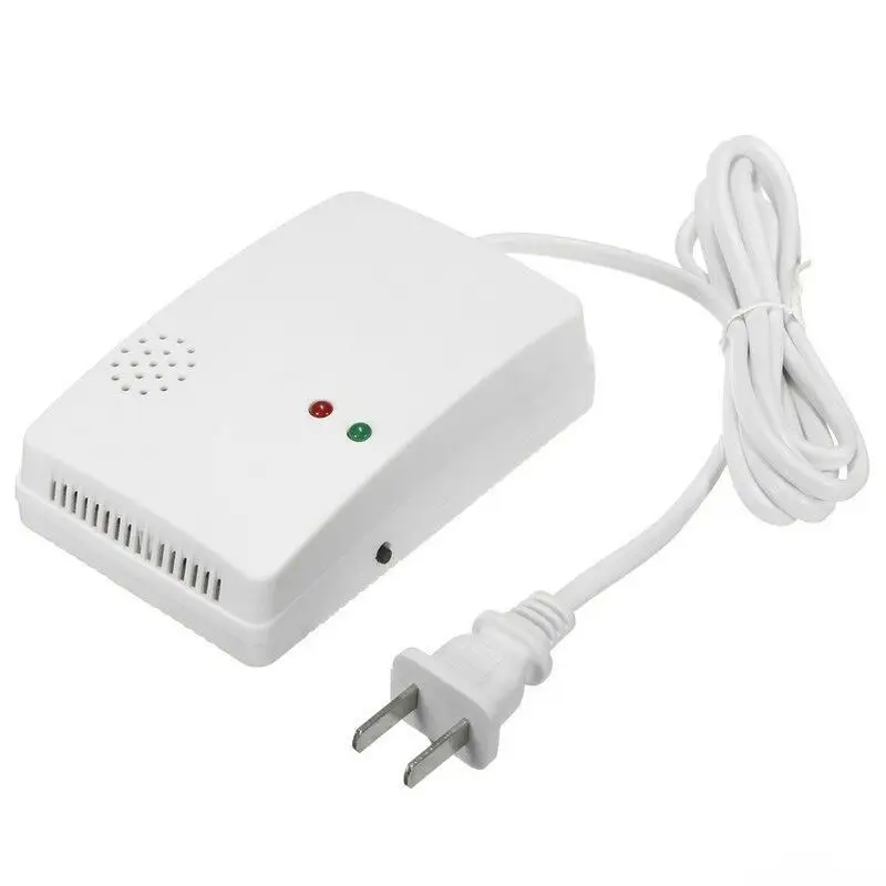 Imagem -05 - Alarme de Gás Combustível de Alta Sensibilidade Detector Autônomo com Alarme Sonoro Glp Gnl Sensor de Vazamento de Gás Natural de Carvão Plug ue