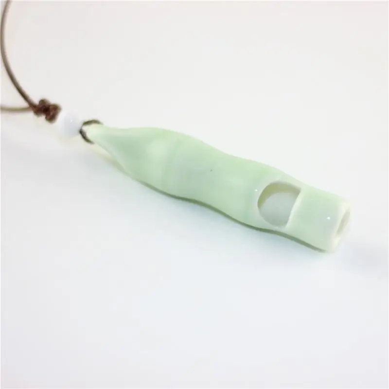 1pc Ceramic Necklace Creative Whistle Shape Design Porcelain Necklace Pendant Necklace Jewelry Accessories For Women Girls