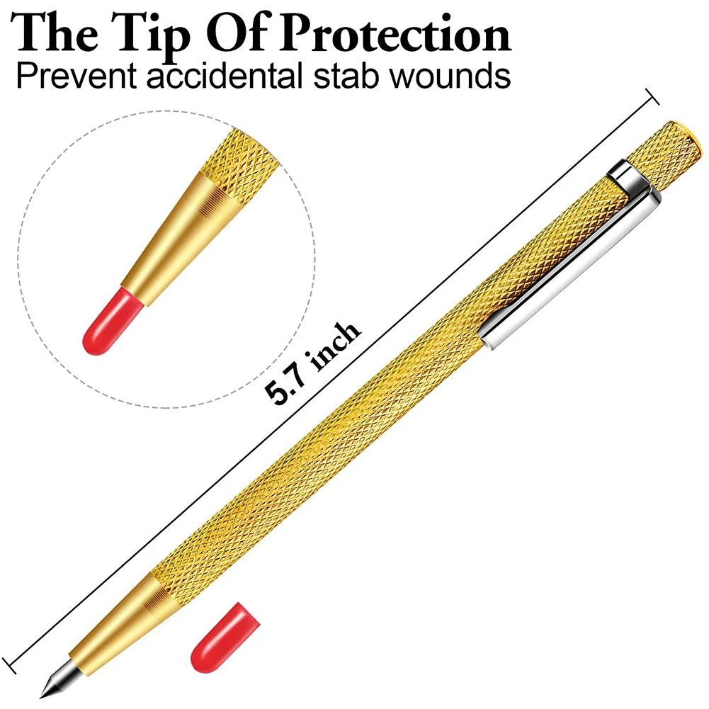 1Pcs Glass Cutter Construction Tools Scriber Pen Marking Engraving Tools Glass Ceramic Marker for Glass Metal Wood Marking Tools