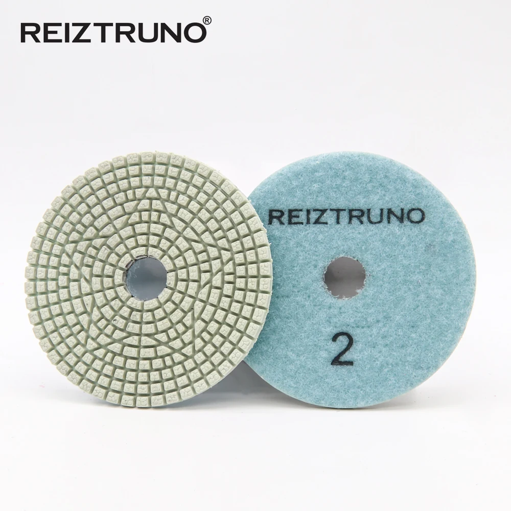 Reiztruno 3ขั้นตอนแผ่นขัดสำหรับขัดหินอ่อนหินแกรนิตอื่นๆหินธรรมชาติ4นิ้ว100มม.เครื่องมือขัด,แห้งหรือใช้เปียก