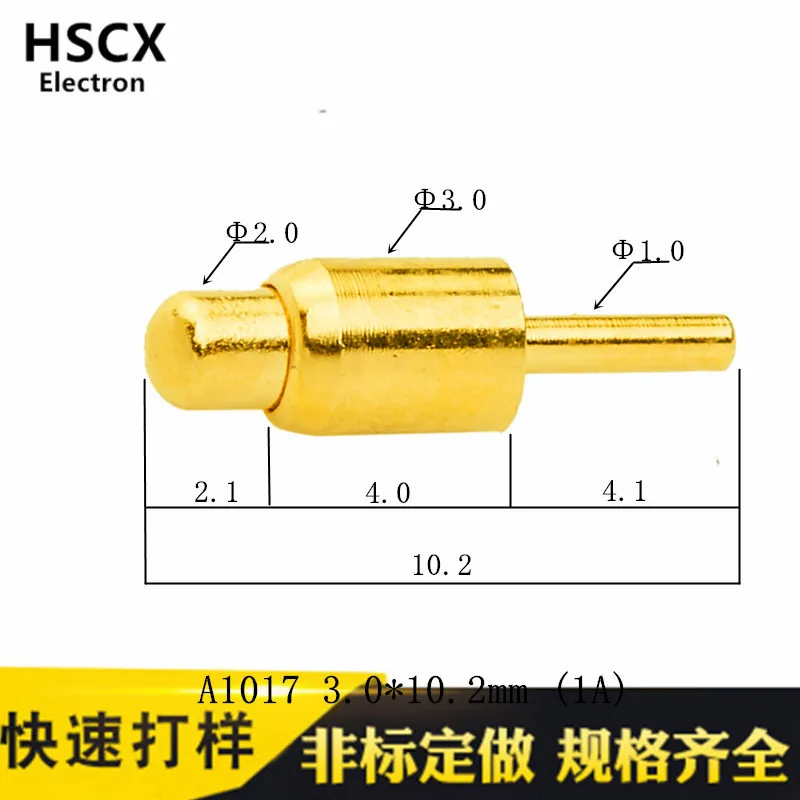 

Pogo Pin Test Pin Pogo Pin Connector Charging Contact Pin High Current Thimble PCB Spring Probe A1017