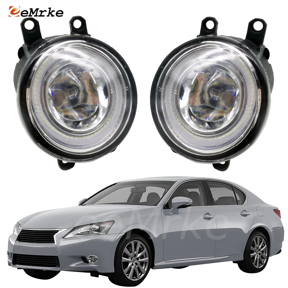 

LED Angel Eyes DRL for Lexus GS L10 GS250 GS350 GS300h GS450h 2012-2015 Daytime Running Lights Cut-Line Lens Fog Lights Lamp