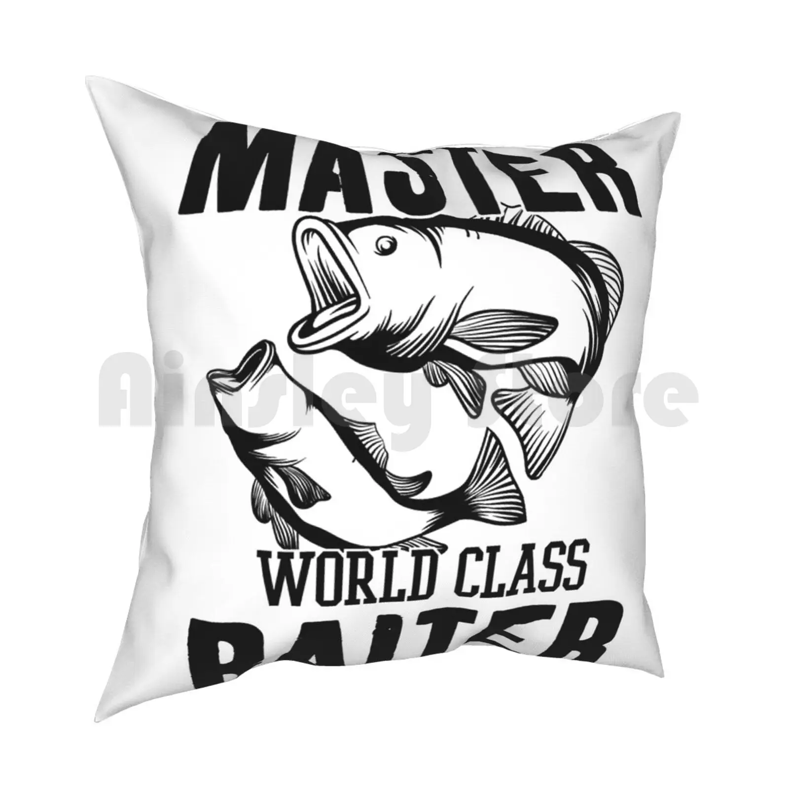 World Class Master Baiter-Black Pillow Case Printed Home Soft Throw Pillow Soccer Mom Soccer Kayaking Hiking Sports