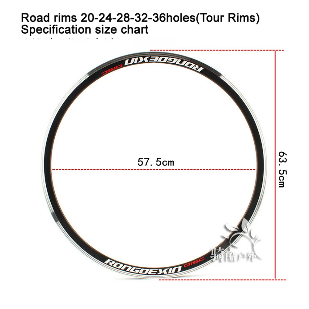 700c Road Bicycle Rims bicicleta carreteras Circle Aro Cerchioni Velgen Jantes Felge Clincher 20 24 28 32 36 Holes Disc V Brake