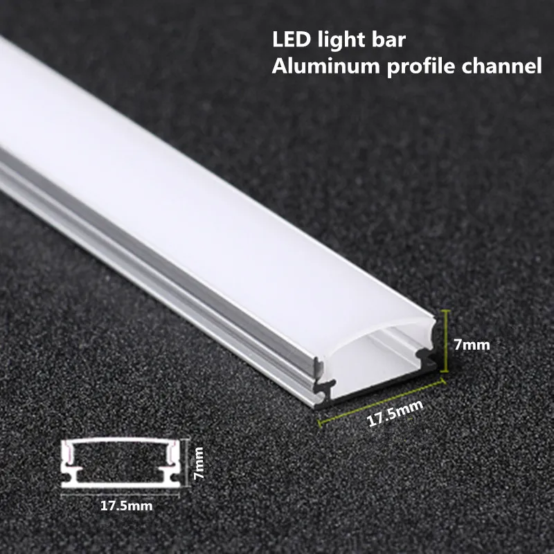 2-30pcs/Lot 0.5m/Pcs LED Aluminum Profile For 5050 3528 5630 Milky White LED Strip Light Bar Cabinet Lamp Kitchen Closet