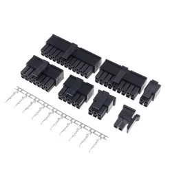 Boîtier de prise de connecteur Micro-Fit 3.0, coque mâle + borne Molex 3.0, 2 broches, 4, 6, 8, 10, 12, 14, 16, 18, 20, 22, 24 P, 43030mm, 10 ensembles