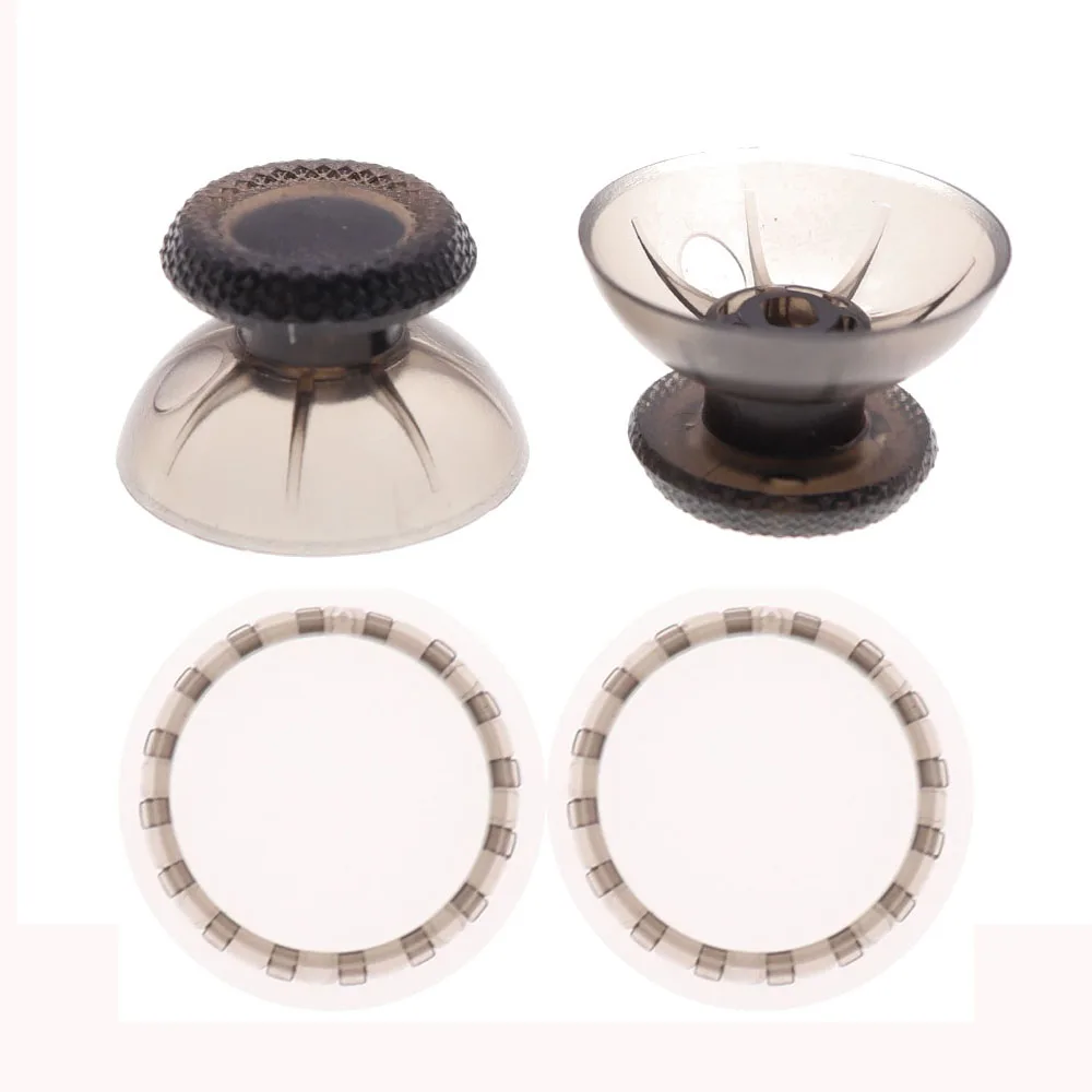 1 مجموعة لسوني Dualsense 5 PS5 تحكم ثلاثية الأبعاد التناظرية غطاء الفطر Thumbstick غطاء عصا التحكم مع حلقات لهجة البلاستيك